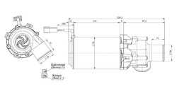 12V, Orta Pompa 4500LT/H, ø38 siyah - 2