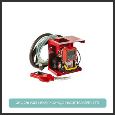 OMG 220 VOLT DİJİTAL SAYAÇLI OTOMATİK MAZOT TRANSFER SETİ 2 M EMİŞ / 4 BASIŞ 60 LT/DK