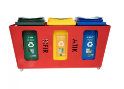 240 litre Çöp Konteyneri Taşıma Arabası 240 Lt. - 3