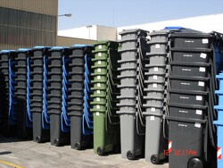 240 Litre Tekerlekli Plastik Çöp Konteyneri - 5
