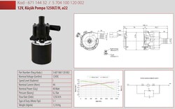 24V, Küçük Pompa 1250LT/H, ø22 - 3