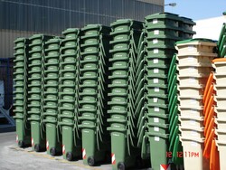 360 Litre Tekerlekli Plastik Çöp Konteyneri - 3