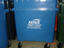 400 Lt.Plastik Çöp Konteyneri kemos - 3