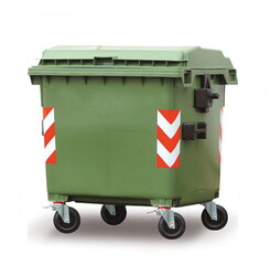 660 litre plastik çöp konteyneri - 2