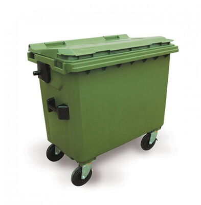 770 litre plastik çöp konteyneri çöp kutusu