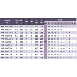 Atlantis Blu Acf 120T/316 1.2HP Paslanmaz Çelik Santrifüj Pompa - 2