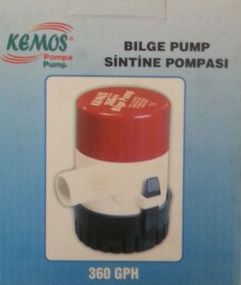BİLGE 360 24 VOLT SİNTİNE POMPASI