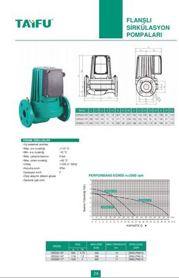 GRS40/10F Flanşlı Sirkülasyon Pompası