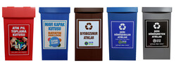 Karton Plast geri dönüşüm kutuları, yüksek mukavemetleri ve nem, güneş ışığı ve sıcaklık değişimlerine karşı dirençleri nedeniyle farklı atıkların ayrıştırılmasında çok kullanışlıdır. - 3
