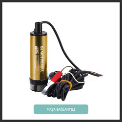 KIZILIRMAK 12 VOLT DALGIÇ TİPİ SIVI AKTARMA SETİ(POMPA + 2 MT HORTUM + PLASTİK TABANCA) - KEMOS