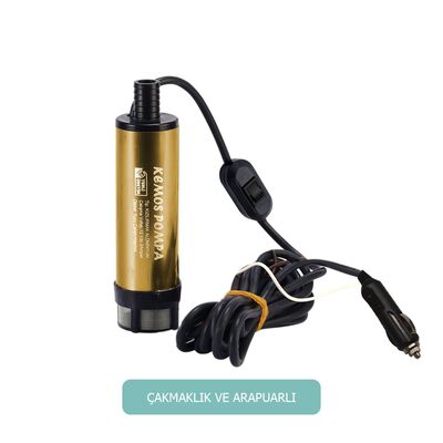KIZILIRMAK 12 VOLT DALGIÇ TİPİ SIVI AKTARMA POMPASI(FİLTRELİ + ARAPUARLI + ÇAKMAKLIKLI) - 1
