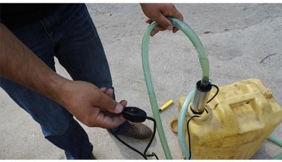 MERİÇ 24 VOLT ALÜMİNYUM DALGIÇ TİPİ SIVI AKTARMA SETİ(POMPA + HORTUM + PLASTİK SIVI TRANSFER TABANCASI)