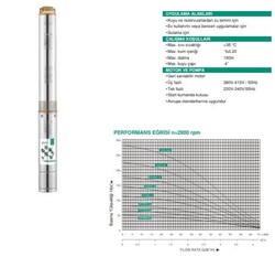 4STM4-6 Paslanmaz Çelik Gövdeli Dalgıç Pompalar - 2