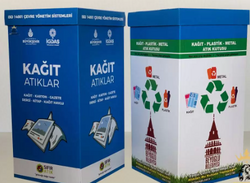 Plastik Geri Dönüşüm Atık Kutusu 35x35x70 cm” için yorum yapan ilk kişi siz olun - 3