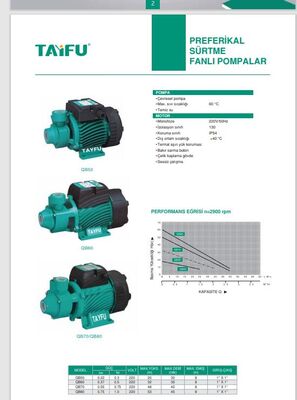 QB60 Preferikal Sürtme Fanlı Pompa