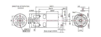 RS-795 42 MM 24 VOLT DC MOTOR(FIRÇALI)