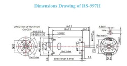 RS-997 52 MM 24 VOLT DC MOTOR(FIRÇALI) - Thumbnail