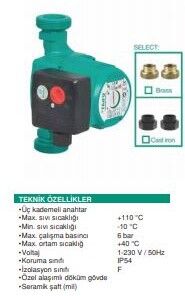 GRS-25/8(HIGH) Sirkülasyon Pompası