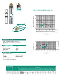 4SKM-100 Sürtme Bronz Fanlı Dalgıç Pompa - 4